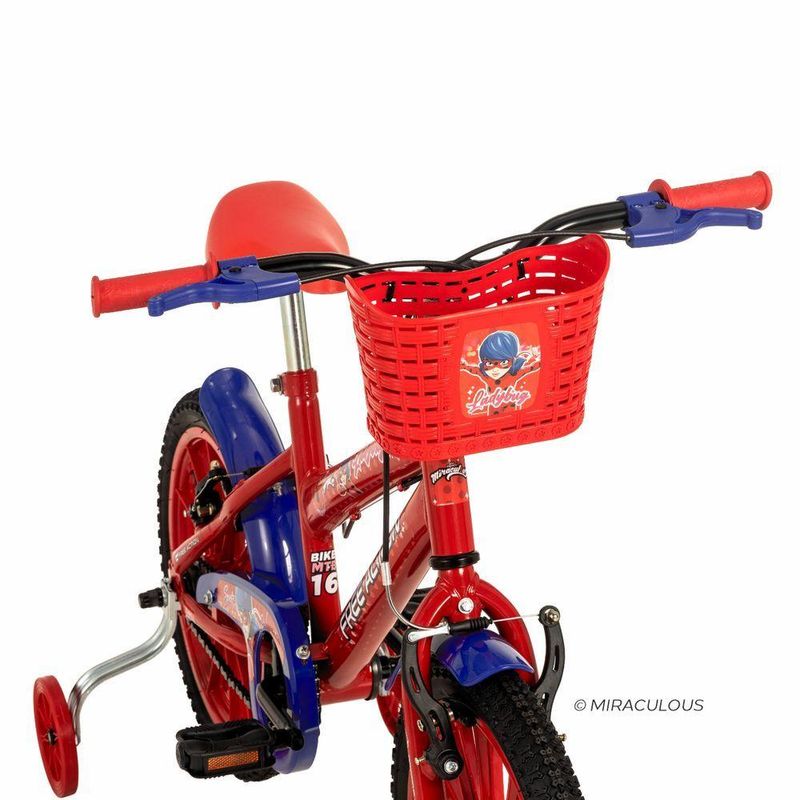 Bicicleta Infantil Lady Bug & Miraculous Aro 16 V-Brake Vermelho Coke Free Action