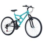 Bicicleta Full FA 240 Mountain Bike Aro 26 Quadro Aço 18 Marchas V-Brake Free Action