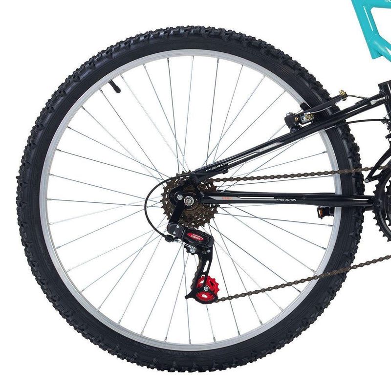 Bicicleta Full FA 240 Mountain Bike Aro 26 Quadro Aço 18 Marchas V-Brake Free Action