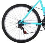 Bicicleta Donna Mountain Bike Aro 26 Quadro Aço 18 Marchas V-Brake Verde Tiffany Free Action