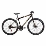 Bicicleta Flexus 15 Mtb Aro 29 Quadro Aço 21 Marchas Free Action Preto Brilho