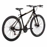 Bicicleta Flexus 15 Mtb Aro 29 Quadro Aço 21 Marchas Free Action Preto Brilho