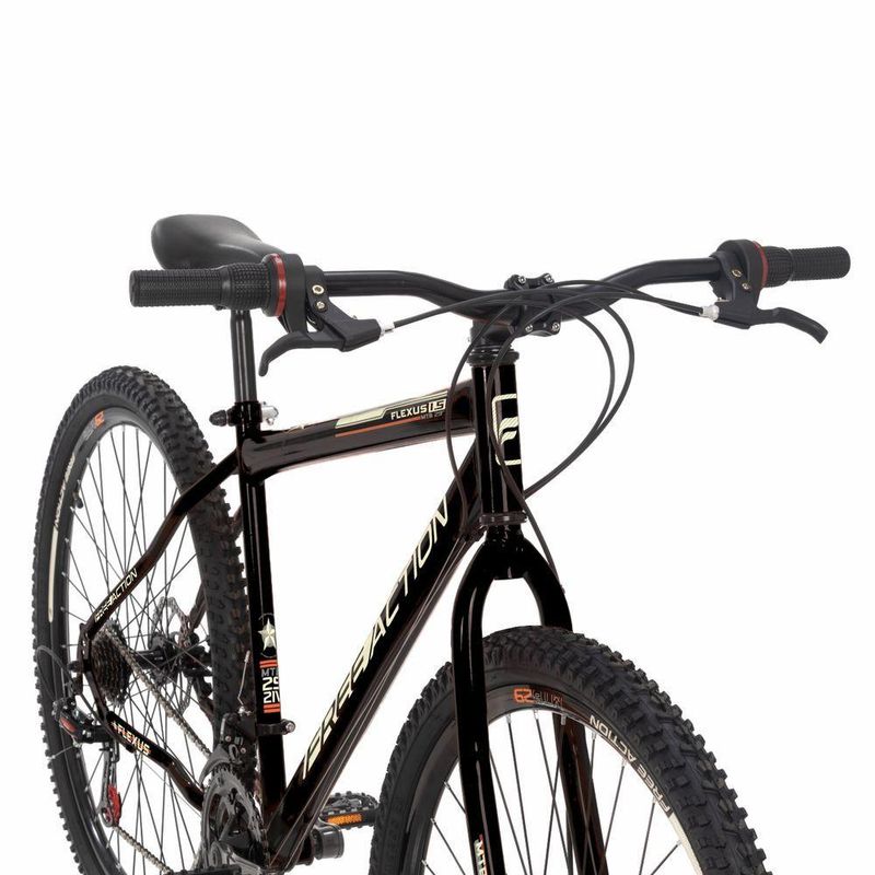Bicicleta Flexus 15 Mtb Aro 29 Quadro Aço 21 Marchas Free Action Preto Brilho