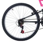 Bicicleta Mountain Bike Full FA 240 Aro 26 Quadro Aço 18 Marchas Free Action Rosa Chicle