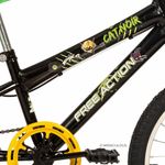 Bicicleta Infantil Cat Noir & Miraculous Aro 20 V-Brake Preto Brilho Free Action