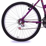 Bicicleta Donna Mountain Bike Aro 26 Quadro Aço 18 Marchas V-Brake Violeta Free Action