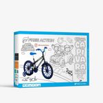 Bicicleta Infantil Capivara Riders Aro 16 Quadro Aço V-Brake Preto Brilho Free Action