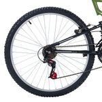 Bicicleta Full FA 240 Mountain Bike Aro 26 Quadro Aço 18 Marchas Verde Militar Free Action