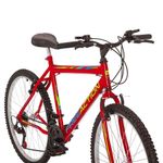 Bicicleta Eden Mountain Bike Aro 26 Quadro Aço 18 Marchas Vermelho Coke Free Action