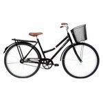 Bicicleta Aro 26 Paradise Urbana Quadro Aço 1v Contra Pedal Preto Cooper Free Action