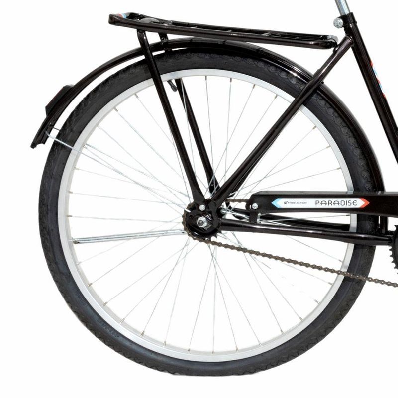 Bicicleta Aro 26 Paradise Urbana Quadro Aço 1v Contra Pedal Preto Cooper Free Action