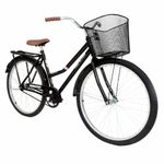Bicicleta Aro 26 Paradise Urbana Quadro Aço 1v Contra Pedal Preto Cooper Free Action