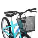 Bicicleta Kiss Mountain Bike Aro 20 Quadro Aço 1v V-Brake Verde Tiffany Free Action