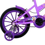Bicicleta Infantil Aro 16 Kiss Mtb 1v com V-brake Lilás Free Action