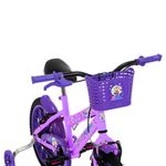 Bicicleta Infantil Aro 16 Kiss Mtb 1v com V-brake Lilás Free Action
