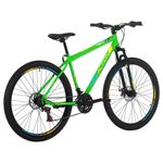 Bicicleta Flexus 20 Mountain Bike Aro 29 Quadro Aço 21v Free Action Verde Kawasaki