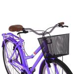 Bicicleta Paradise Transporte e Passeio Aro 26 1v V-Brake Lilás Free Action