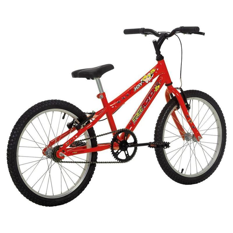 Bicicleta Joy Mountain Bike Aro 20 Quadro Aço 1 Marcha Infantil V-brake Vermelho Coke Free Action