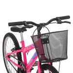 Bicicleta Infantil Kiss Aro 20 Mtb Quadro Aço 1v V-brake Rosa Chicle Free Action