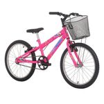Bicicleta Infantil Kiss Aro 20 Mtb Quadro Aço 1v V-brake Rosa Chicle Free Action