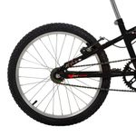 Bicicleta Joy Mountain Bike Aro 20 Quadro Aço 1 Marcha V-Brake Preto Brilho Free Action