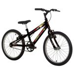 Bicicleta Joy Mountain Bike Aro 20 Quadro Aço 1 Marcha V-Brake Preto Brilho Free Action