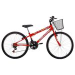 Bicicleta Donna Mountain Bike Aro 24 Quadro Aço 18 Marchas Free Action