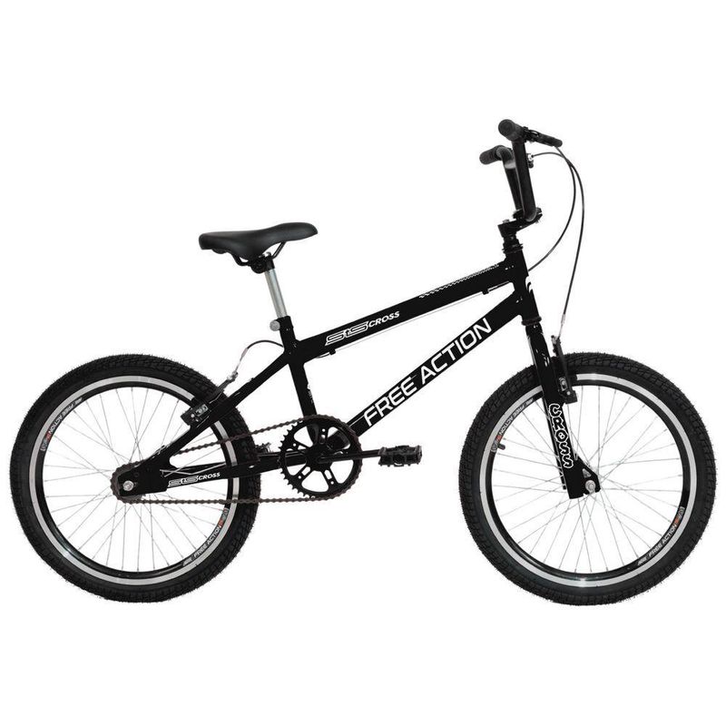 Bicicleta Bmx Sts Cross Aro 20 Quadro Aço 1 Velocidade Free Action