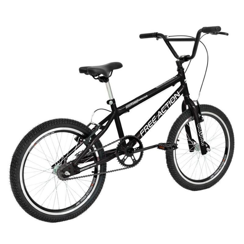 Bicicleta Bmx Sts Cross Aro 20 Quadro Aço 1 Velocidade Free Action