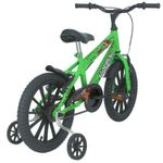 Bicicleta Aro 16 Top Lip Mountain Bike Quadro Aço 1 Marcha Verde Kawasaki Mormaii