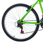 Bicicleta Eden Mountain Bike Aro 26 Quadro Aço 18 Marchas V-Brake Verde Kawasaki Free Action
