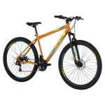 Bicicleta Flexus 20 Mountain Bike Aro 29 Quadro Aço 21 Marchas Free Action Laranja