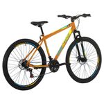 Bicicleta Flexus 20 Mountain Bike Aro 29 Quadro Aço 21 Marchas Free Action Laranja