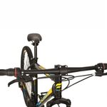Bicicleta Flexus 20 Mountain Bike Aro 29 Quadro Aço 21v Free Action Preto Com Azul/Amarelo