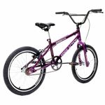 Bicicleta Bmx Sts Cross Aro 20 Quadro Aço 1 Marcha Violeta Free Action