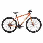 Bicicleta Flexus 15 Mtb Aro 29 Quadro Aço 21 Marchas Freio a Disco Free Action Laranja