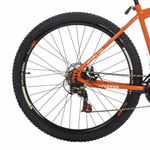Bicicleta Flexus 15 Mtb Aro 29 Quadro Aço 21 Marchas Freio a Disco Free Action Laranja