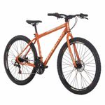Bicicleta Flexus 15 Mtb Aro 29 Quadro Aço 21 Marchas Freio a Disco Free Action Laranja