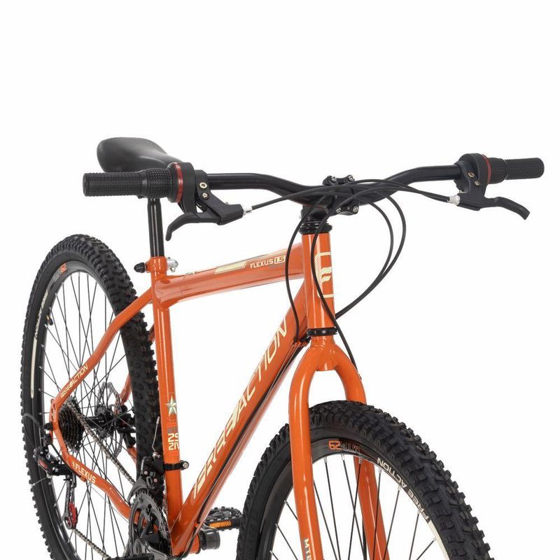 Bicicleta Flexus 15 Mtb Aro 29 Quadro Aço 21 Marchas Freio a Disco Free Action Laranja