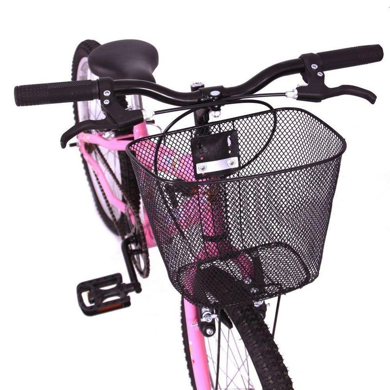 Bicicleta Aro 20 Kiss Mtb Quadro Aço 1v V-Brake Rosa Claro Free Action