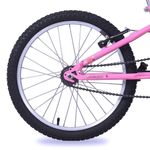 Bicicleta Aro 20 Kiss Mtb Quadro Aço 1v V-Brake Rosa Claro Free Action