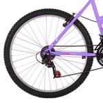 Bicicleta Donna Mtb Aro 26 Quadro Aço 18 Marchas Lilás Free Action