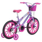 Bicicleta Aro 16 Capivara Lovers Mtb com V-brake Lilás Free Action