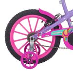 Bicicleta Aro 16 Capivara Lovers Mtb com V-brake Lilás Free Action