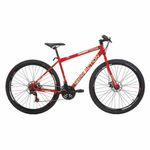 Bicicleta Flexus 15 Mtb Aro 29 Quadro Aço 21 Marchas Free Action Vermelho Coke