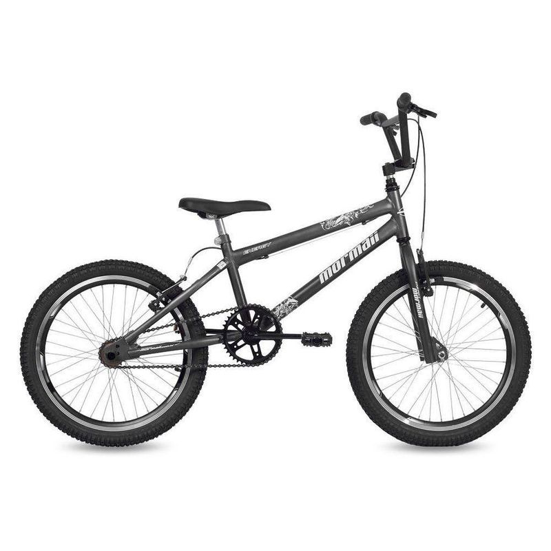 Bicicleta Energy Cross Aro 20 Quadro Aço Carbono 1v Grafite Mormaii