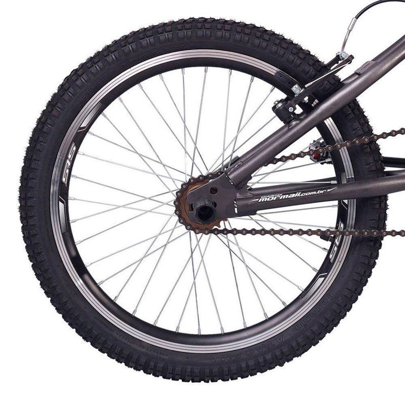 Bicicleta Energy Cross Aro 20 Quadro Aço Carbono 1v Grafite Mormaii