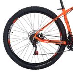 Bicicleta Flexus 31 Lite Mtb Aro 29 Quadro Aço 21 Marchas Free Action Laranja Neon Branco