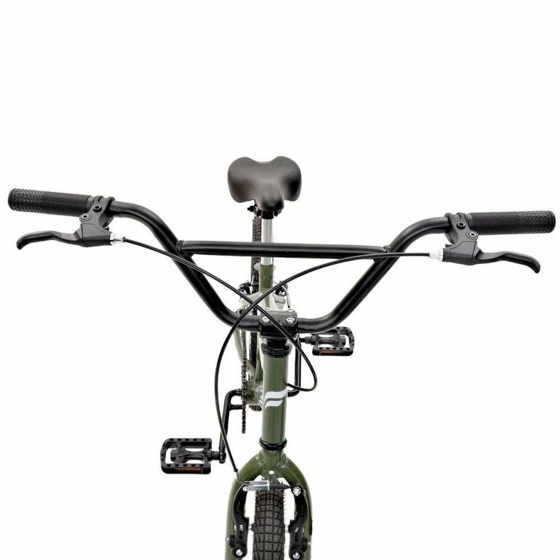 Bicicleta Bmx Sts Cross Aro 20 Aço 1v Verde Militar Free Action