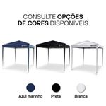 Tenda Gazebo Sanfonado Dobrável 3x3m com Mala de Transporte Gallant Azul (GTG03SF01AR-AZ)